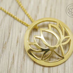 Large Single Lotus Flower Pendant