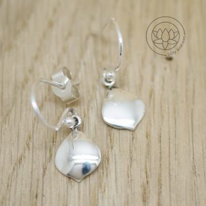 Nadi Silver Small Earrings, Drop (size 2)