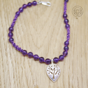 Tree Of Life Small Bracelet with Amethyst beads